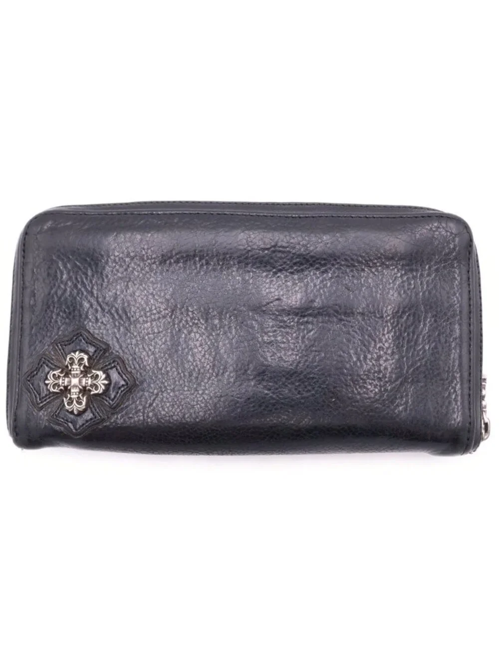 Chrome Hearts Rec Zip Filigree Plus Round Zip Wallet